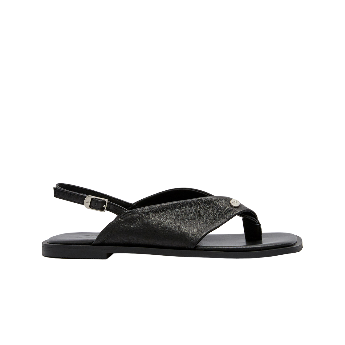 무드나잇 카린 소프트레더 플립플랍 샌들 l 블랙(Moodnight Carin Soft Leather Sandals l Black)