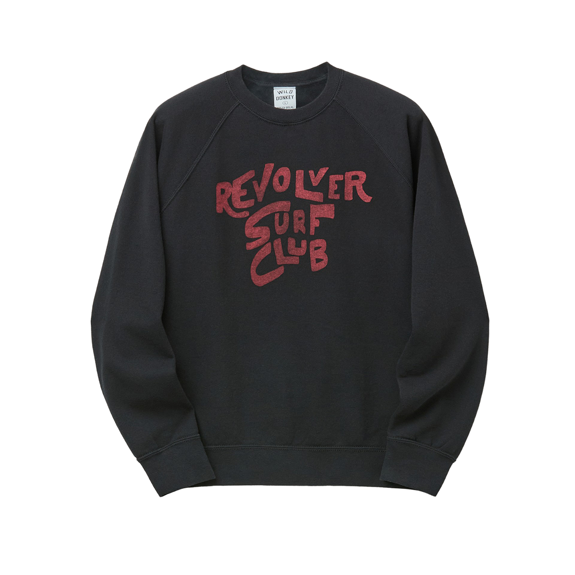 시리즈 와일드 동키 리볼버 래글런 크루넥 블랙(SERIES Wild Donkey Revolver Raglan Crewneck Black)