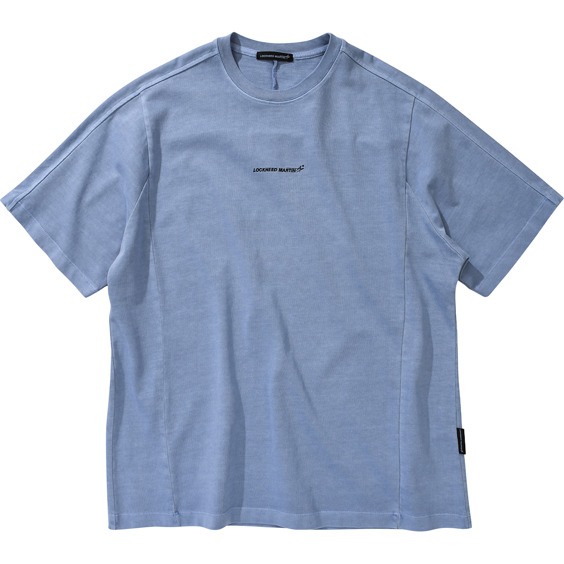 록히드마틴 피그먼트 다잉 오버핏 티셔츠 블루
