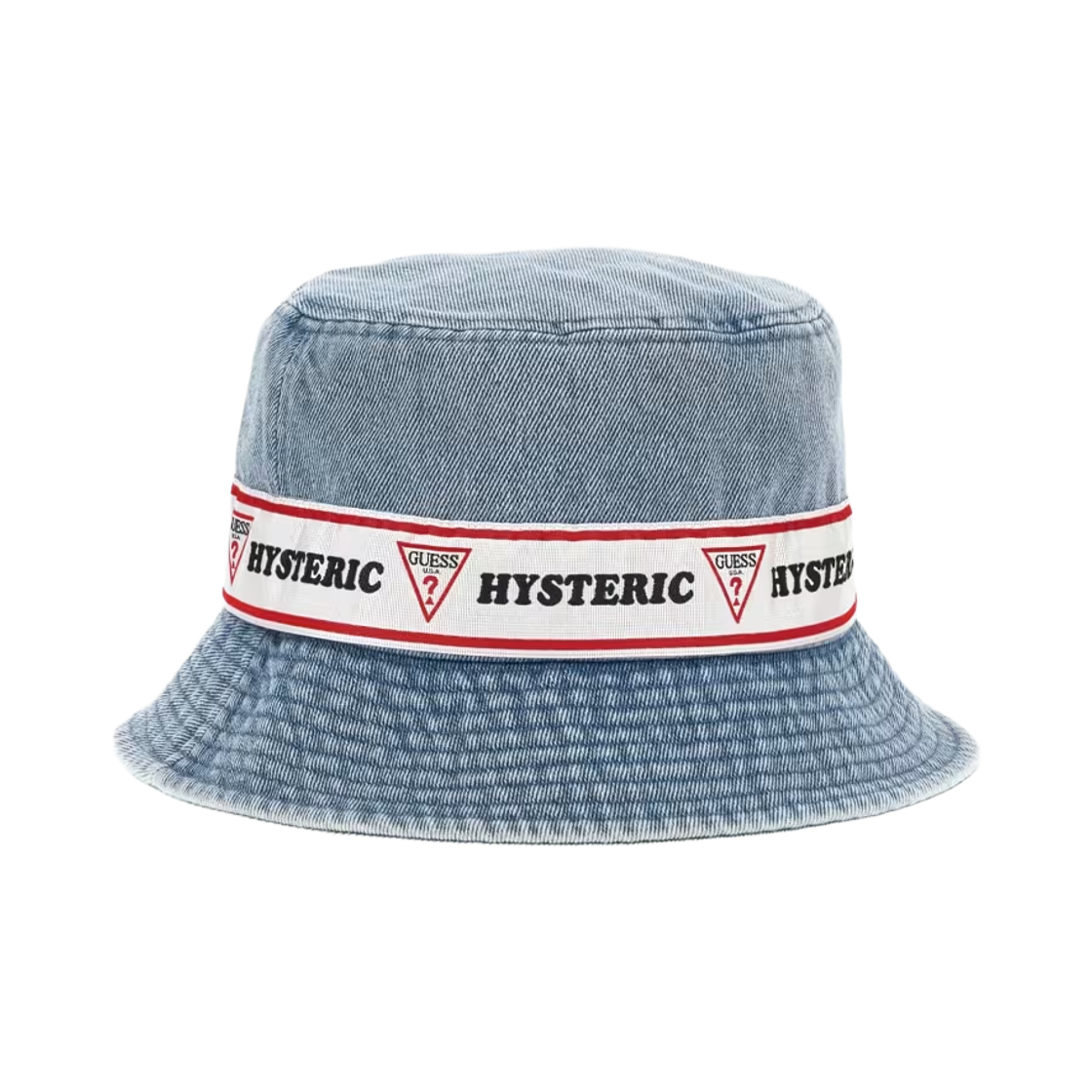 게스 진 x 히스테릭 글래머 버킷햇 라이트 블루(GUESS Jeans x Hysteric Glamour Bucket Hat Light Blue)