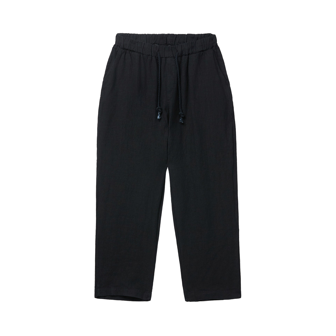 시리즈 네버 이너프 다이드 린넨 팬츠 블랙(SERIES Never Enough Dyed Linen Pants Black) - 1