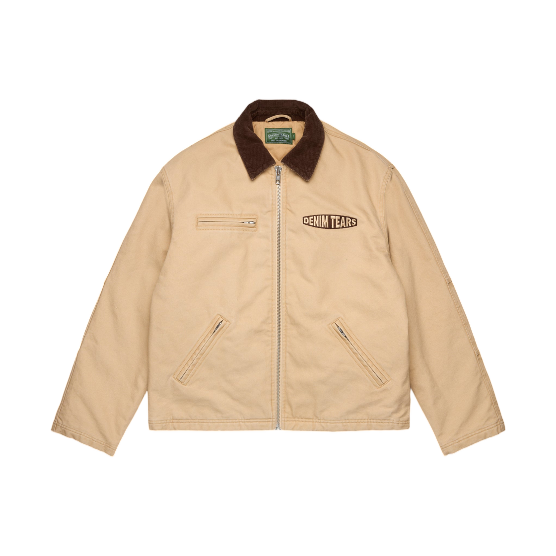 데님 티어스 에브리 티어 이즈 어 스타 워크 자켓 카키(Denim Tears Every Tear Is A Star Work Jacket Khaki)