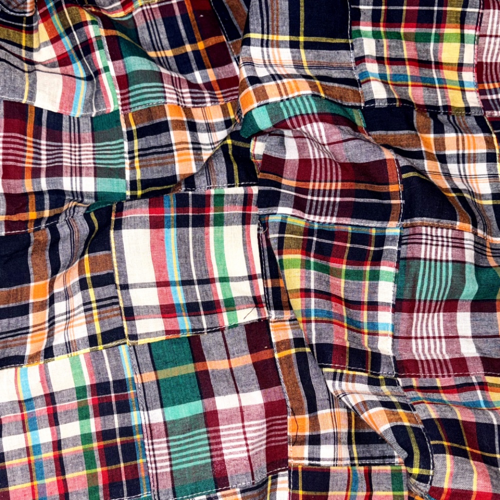 유라이크왓 리얼 패치워크 스툴 (브라운)(you like what Real patchwork stool (brown)) - 4