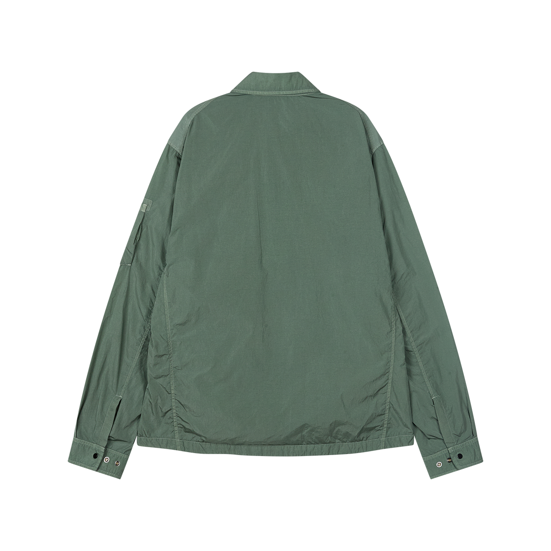 C.P. 컴퍼니 크롬 R 집 렌즈 오버셔츠 로렐 리스 - 26SS(C.P. Company Chrome R Zipped Lens Overshirt Laurel Wreath - 26SS) - 2