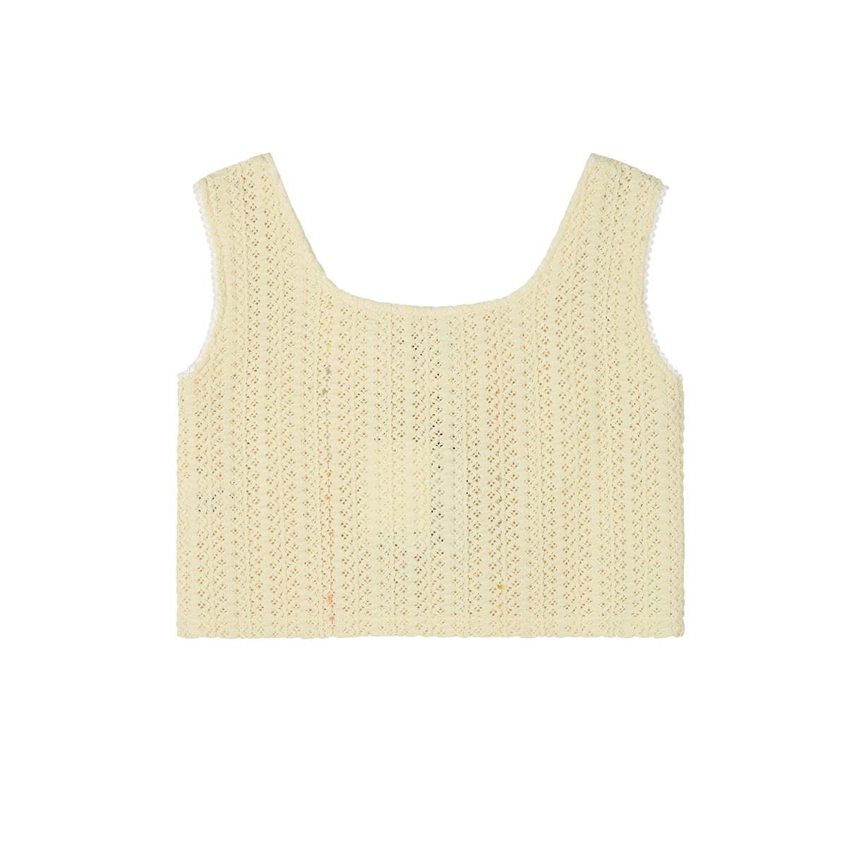 영 앤 생 우먼 옐로우 니트 크롭 베스트 옐로우 - 26SS(Young N Sang Women Yellow Knit Crop Vest Yellow - 26SS) - 2
