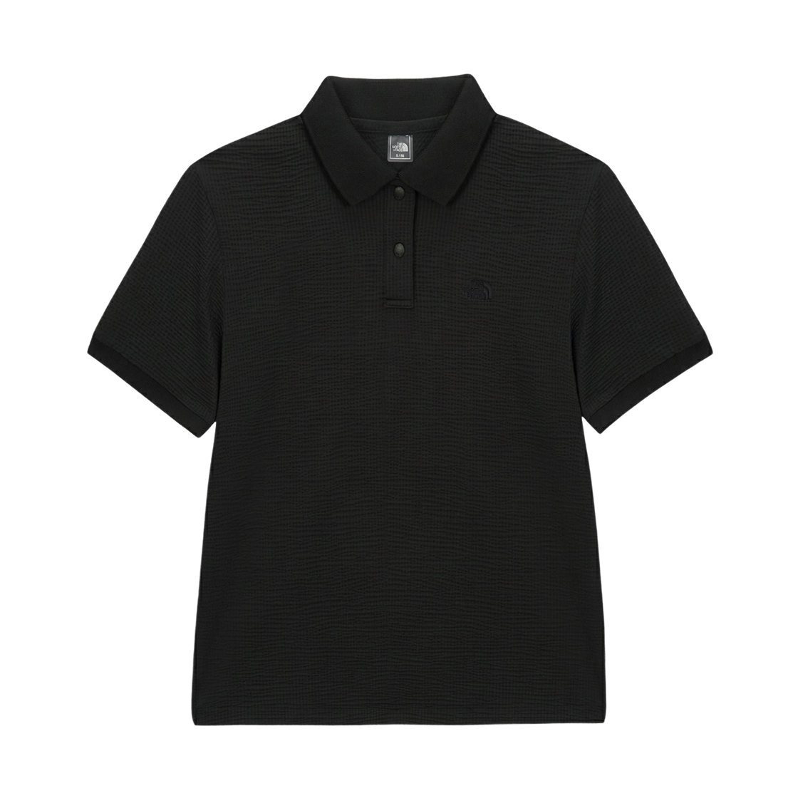NT7PS43A (W) The North Face Waffle S/S Polo Black - 26SS
