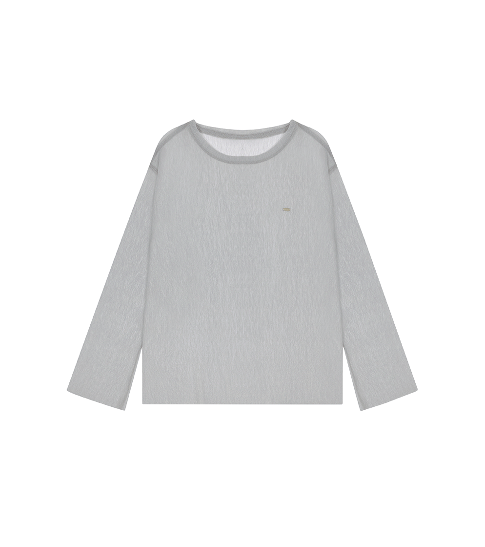 뮈르뮈르 마르뱅 시어 시스루 티 블루그레이(Murmure Marvin Sheer See-Through T-shirt Blue Grey)