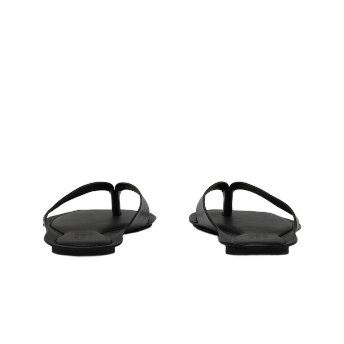 (W) MM6 메종 마르지엘라 아나토믹 레더 플립 플랍 블랙((W) MM6 Maison Margiela Anatomic Leather Flip Flops Black) - 3