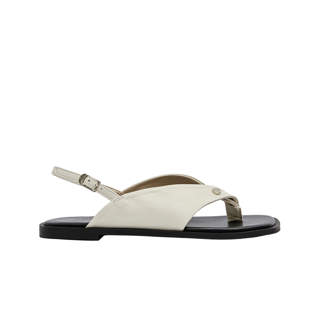 무드나잇 카린 소프트레더 플립플랍 샌들 l 크림(Moodnight Carin Soft Leather Sandals l Cream) - 1