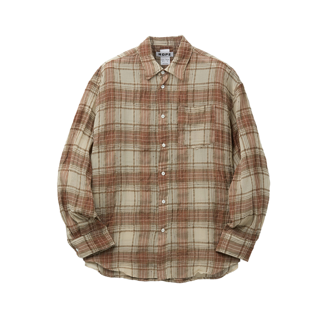 시리즈 호프 룸 린넨 셔츠 오렌지(SERIES Hope Room Linen Shirt Orange) - 1