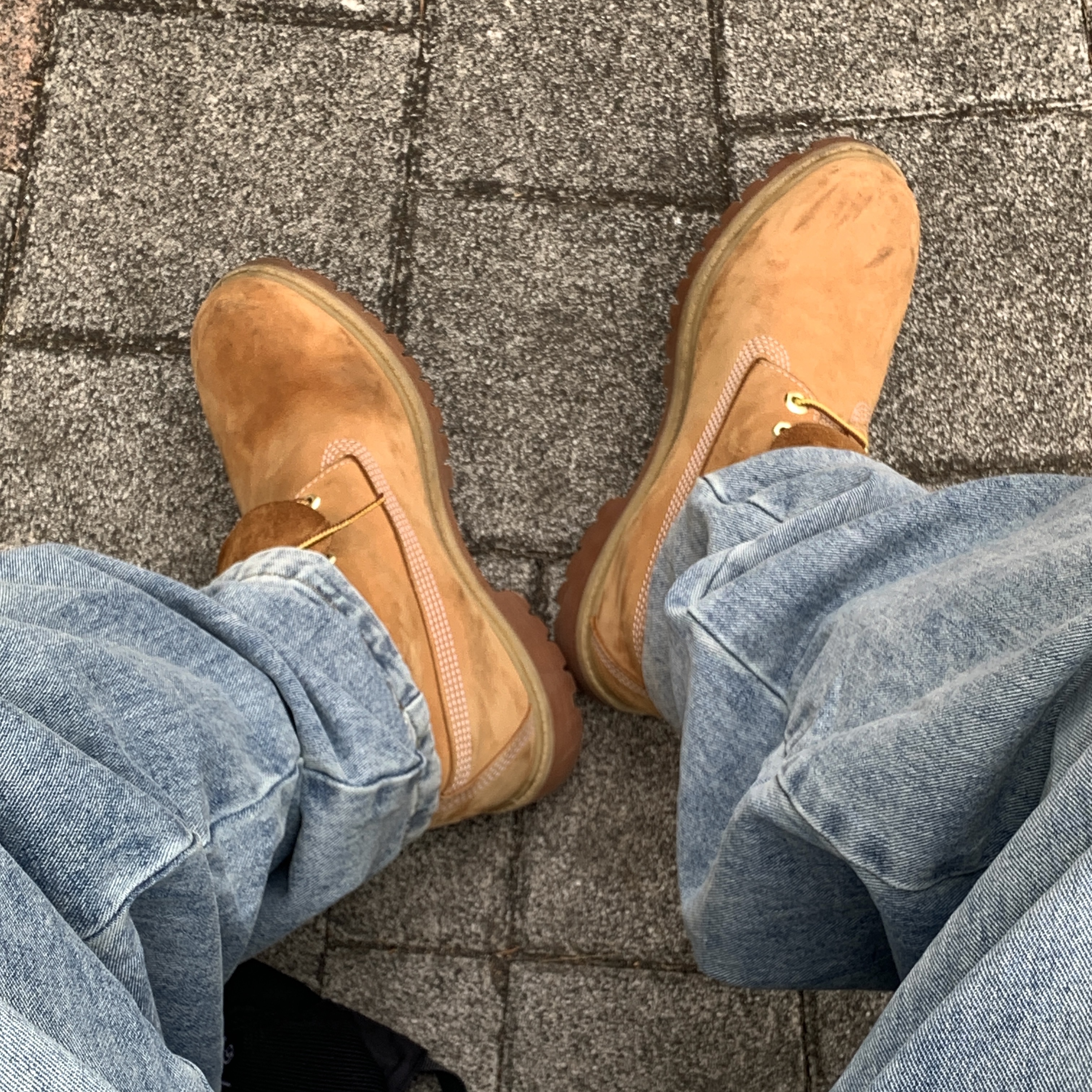 Timberland Premium 6 inch Waterproof Boot Wheat Nubuck - Wide 착용 스타일 - 4
