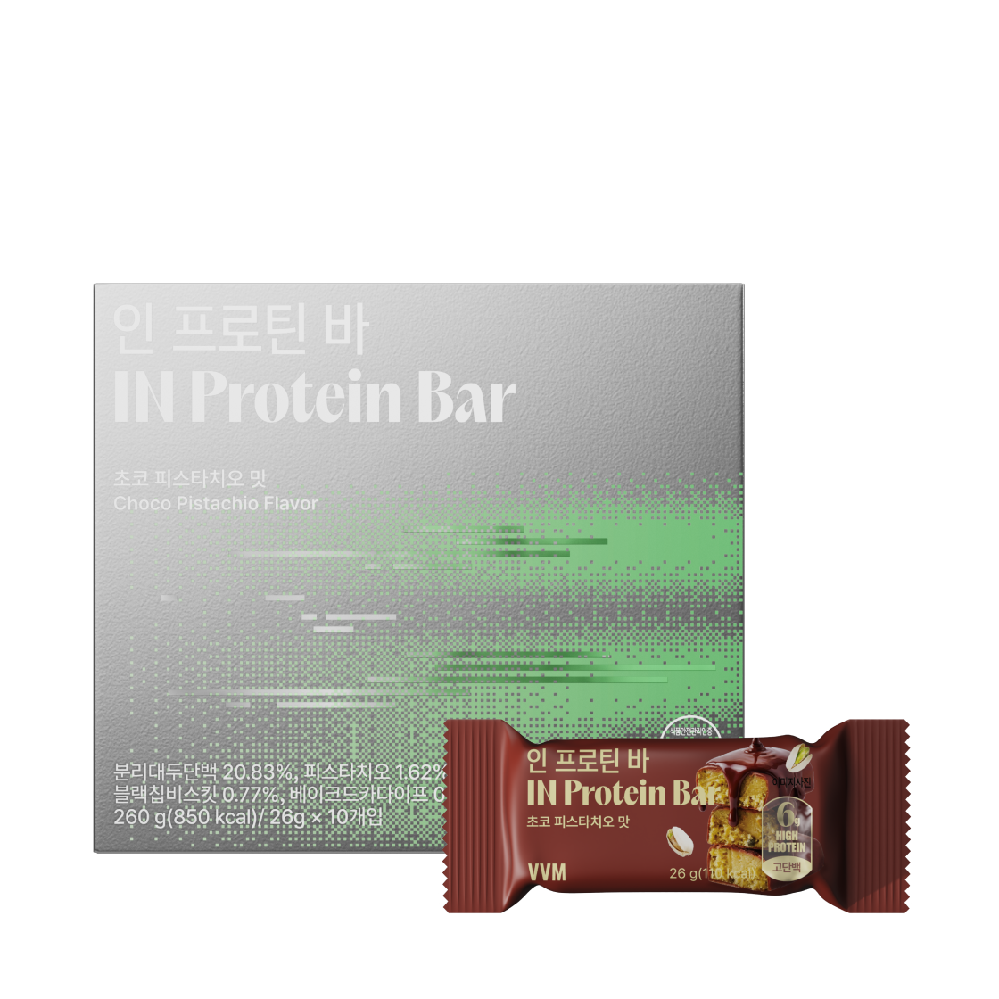 [KREAM 단독] VVM 인 프로틴 바 26g * 10개입 1박스([KREAM 단독] VVM IN Protein Bar 26g * 10ea 1box)