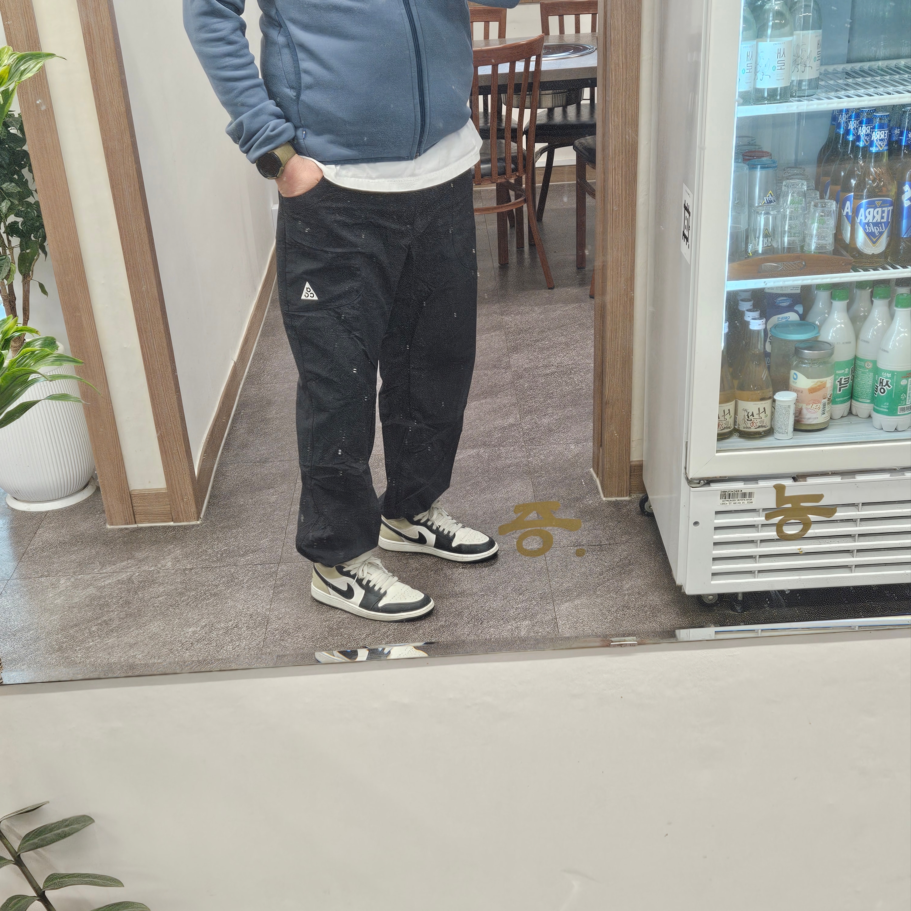Nike ACG Dolomiti Pants Black Summit White - Asia 착용 스타일 - 2