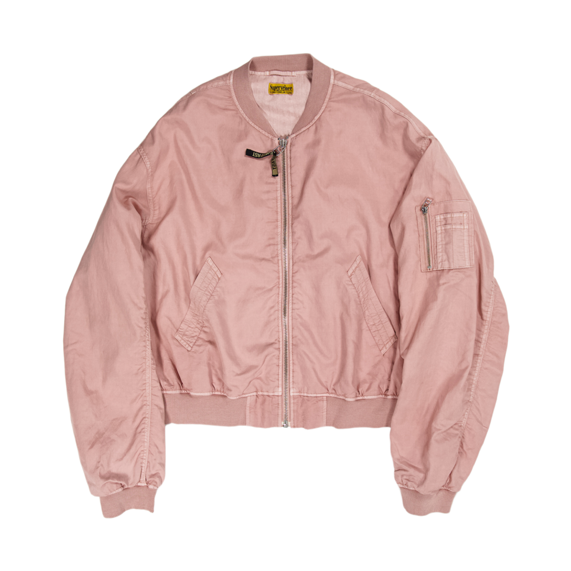 슈퍼벨로체 밀리아 비스코스 MA-1 자켓 페이드핑크(SUPERVELOCE Miglia Viscose MA-1 Jacket Faded Pink)