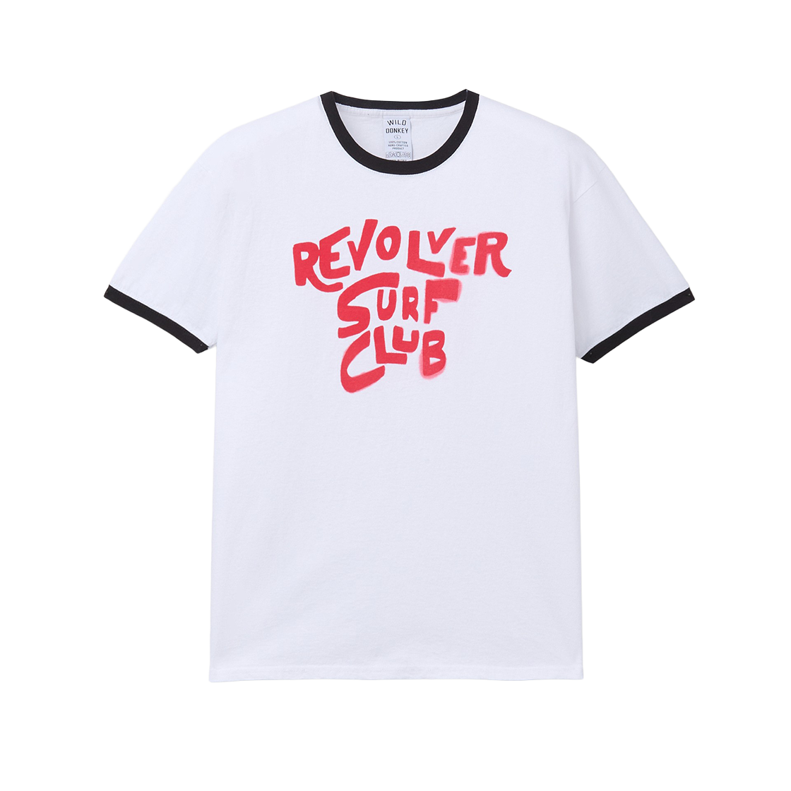 시리즈 와일드 동키 리볼버 블랙 트림 티 화이트(SERIES Wild Donkey Revolver Black Trim Tee White)