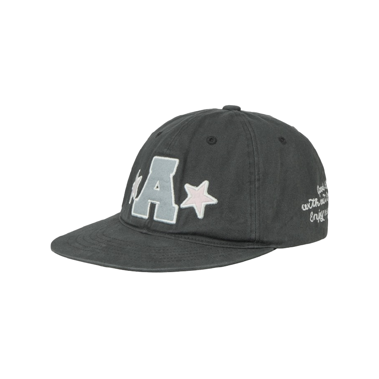 [오프라인 전용] 에이이에이이 우먼 워시드 캐피탈 로고 캡 차콜 - 26SS([오프라인 전용] AEAE Women Washed Capital Logo Cap Charcoal - 26SS) - 2