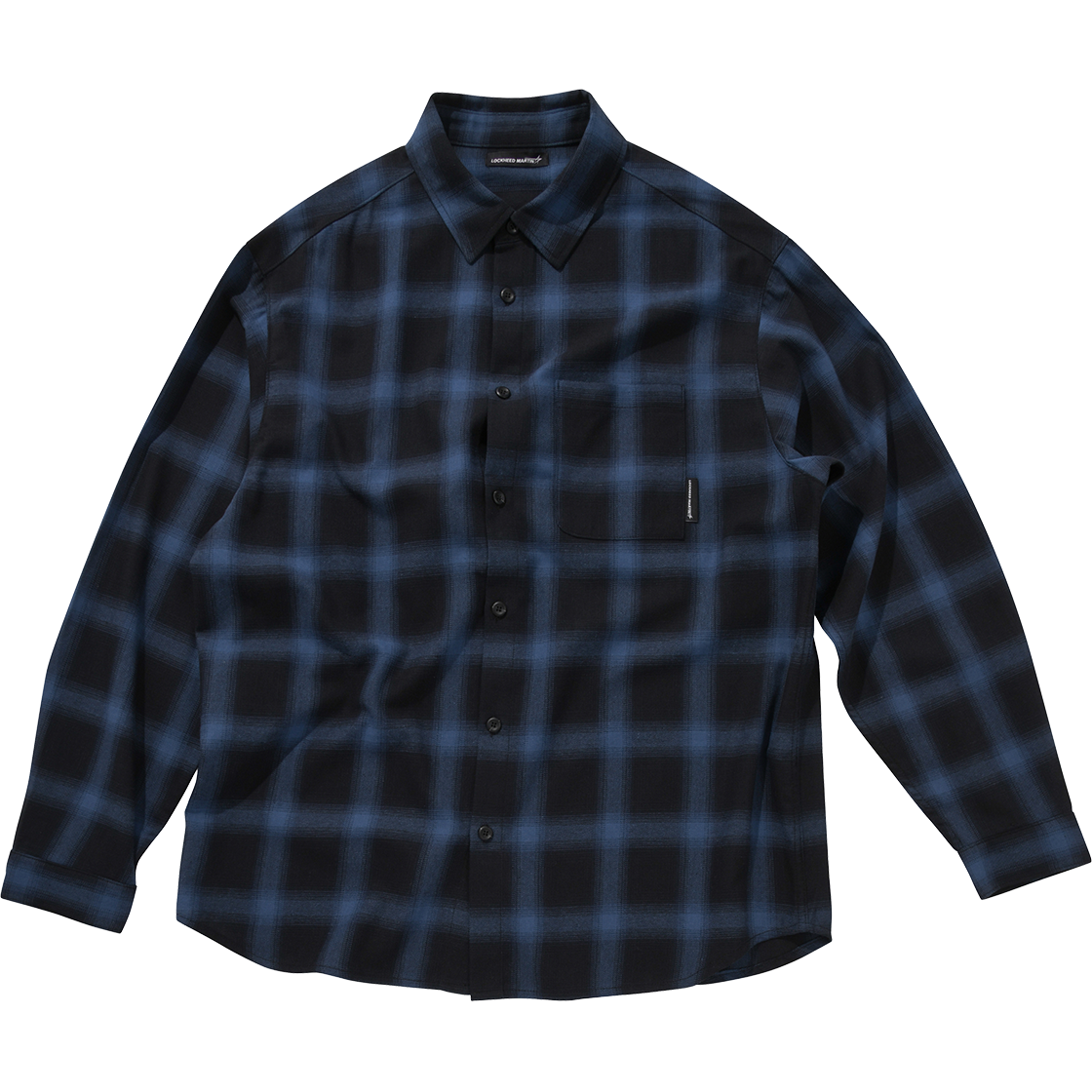 록히드마틴 체크 패턴 셔츠 블루(LOCKHEED MARTIN Check Pattern Shirts Blue) - 1