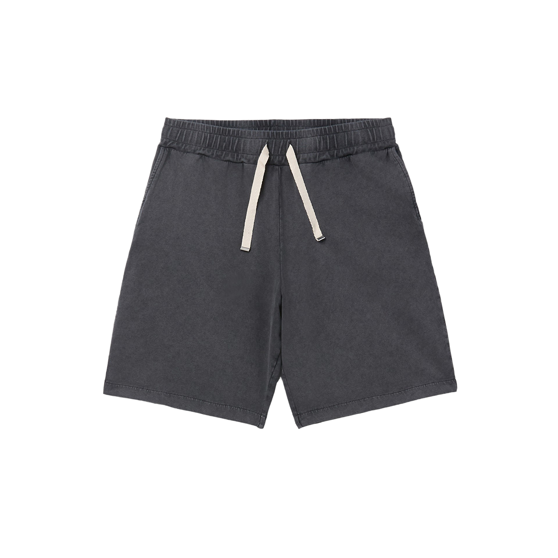시리즈 울 앤 코 셋업 빈티지 다이드 쇼츠 차콜(SERIES Wool And Co Set-Up Vintage Dyed Shorts Charcoal)