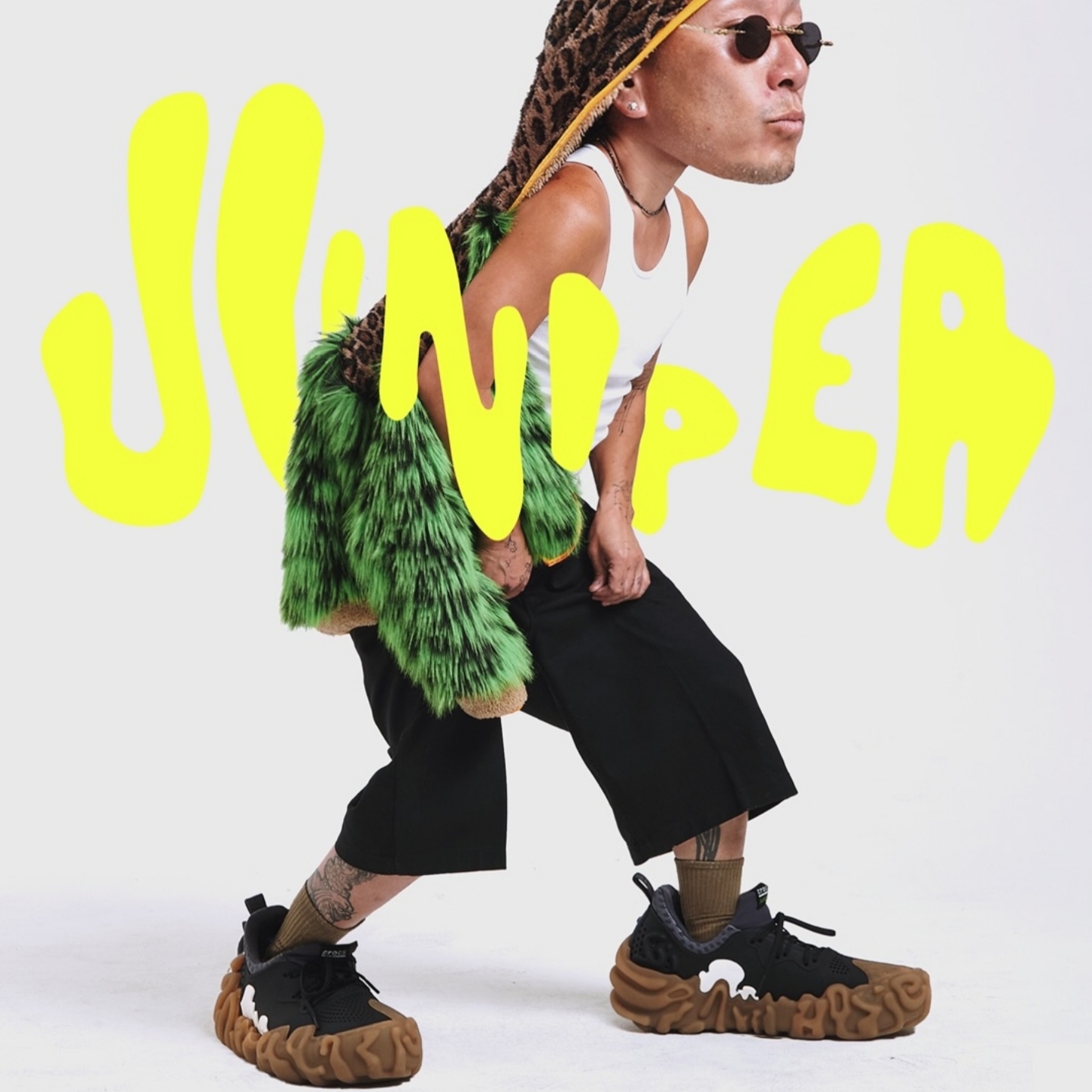 Crocs x Salehe Bembury Pollex Juniper Boba, Crocs x Salehe Bembury Pollex Juniper Manuka 착용 스타일 - 1