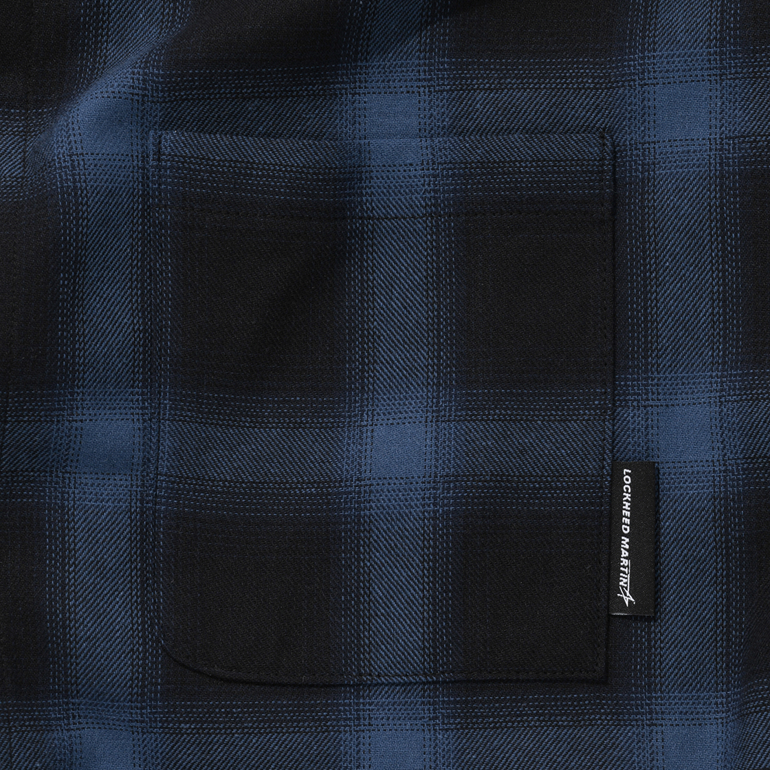 록히드마틴 체크 패턴 셔츠 블루(LOCKHEED MARTIN Check Pattern Shirts Blue) - 6