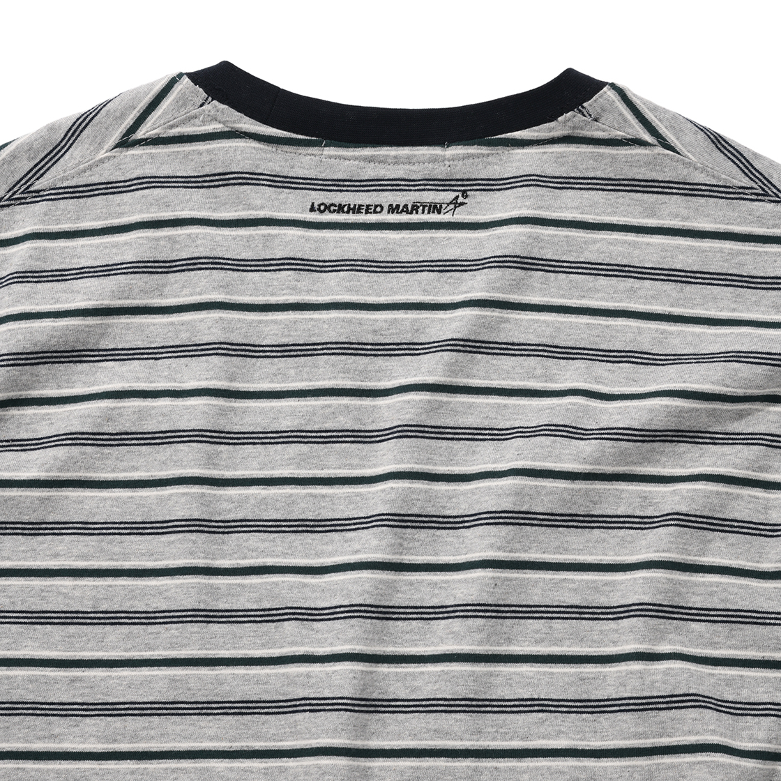 록히드마틴 멀티 스트라이프 티셔츠 그레이(LOCKHEED MARTIN Multi Stripe Ts Grey) - 4
