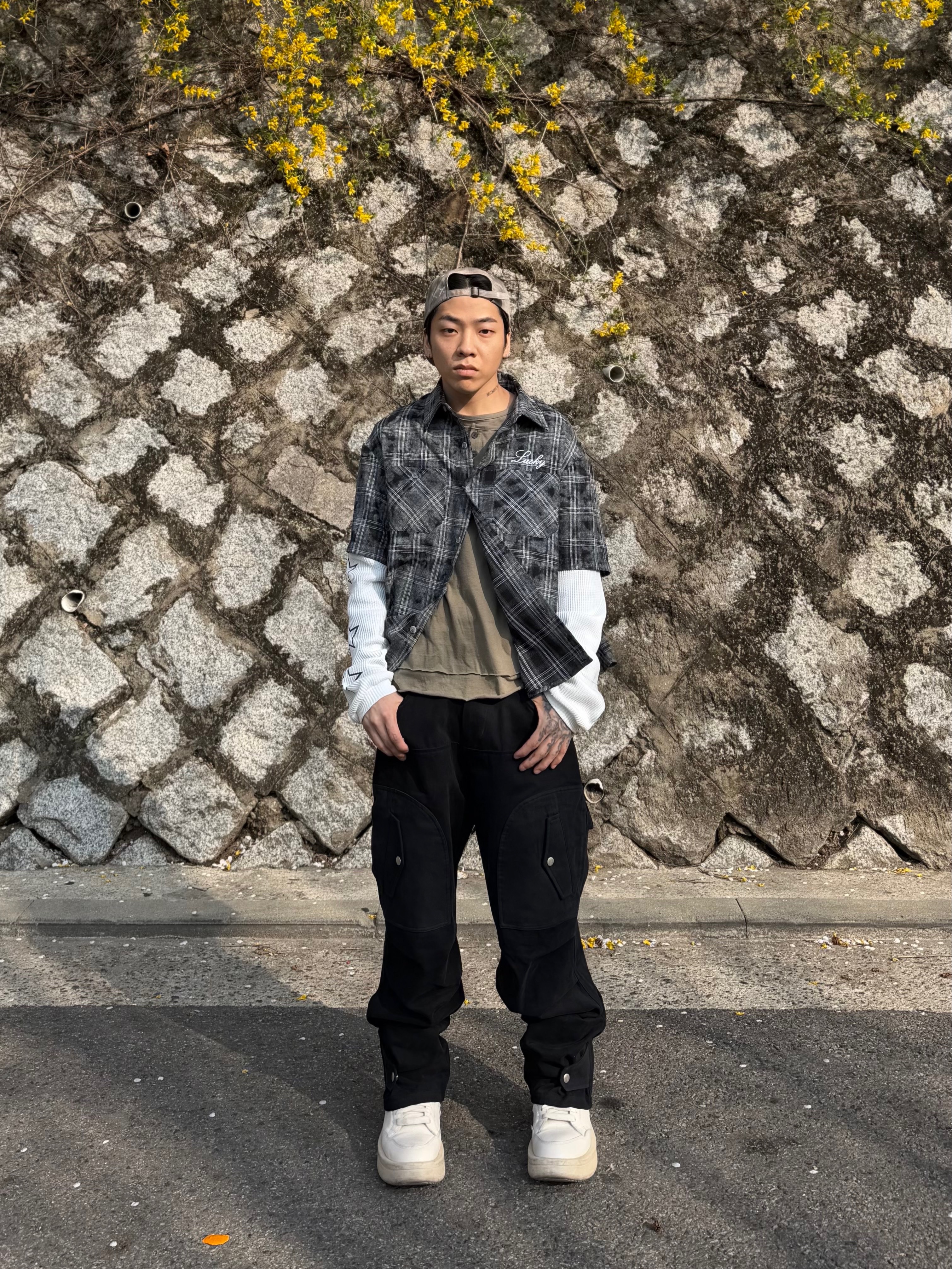 Converse x Drkshdw Turbowpn Egret 착용 스타일 - 3