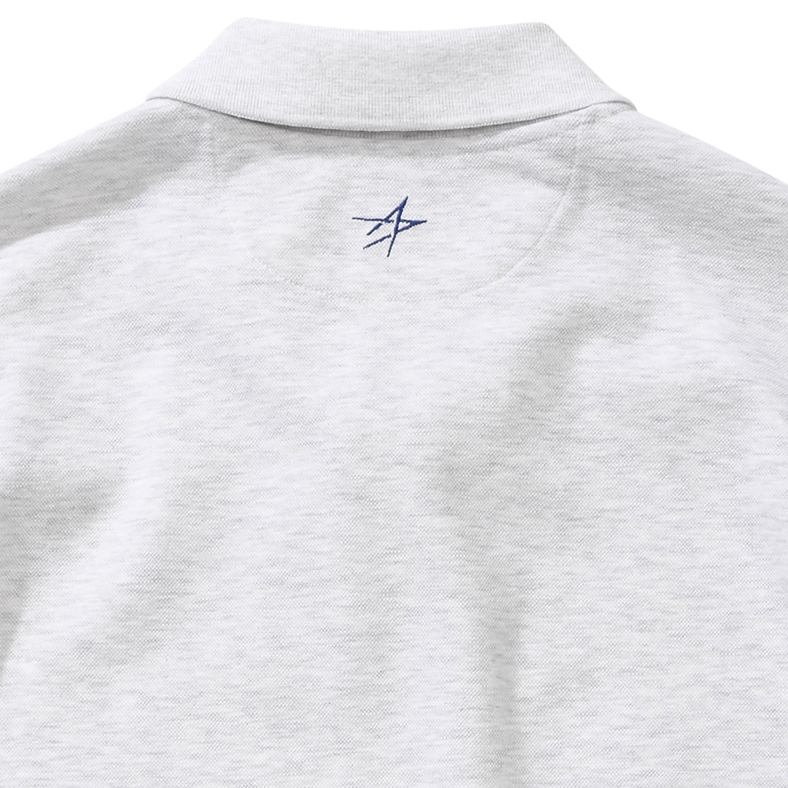 록히드마틴 오버핏 파이핑 카라 티셔츠 그레이(LOCKHEED MARTIN Over Fit Piping Collar Ts Grey) - 4