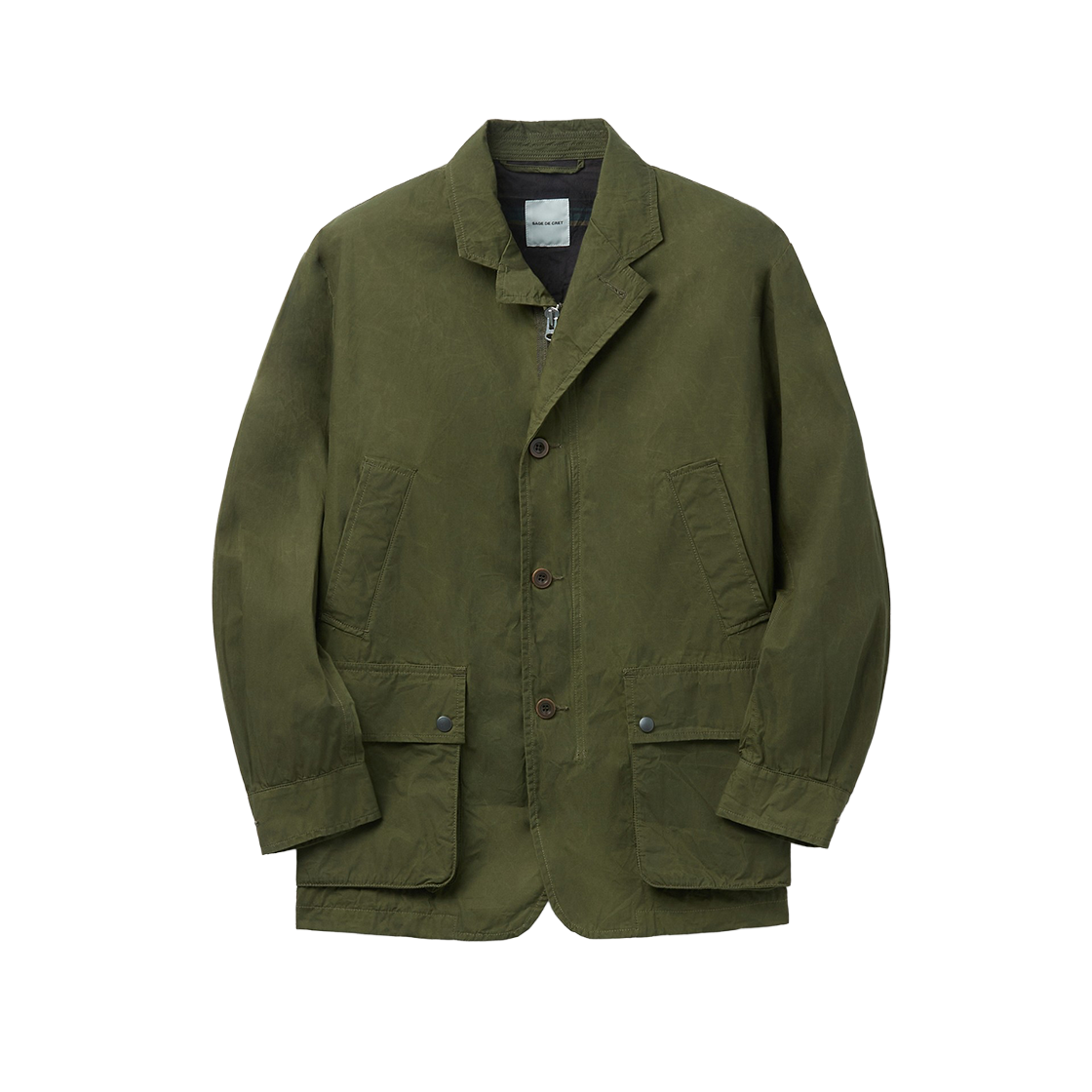시리즈 사쥬 드 크레 워시드 왁스 씨오 하이 덴시티 워크 자켓 올리브(SERIES Sage De Cret Washed Wax Co High Density Work Jacket Olive)