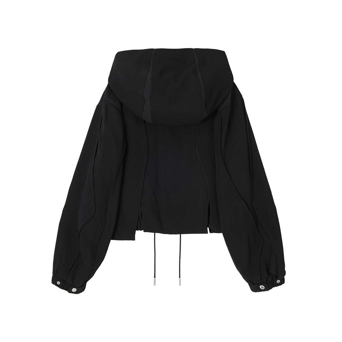 (W) 송지오 컬렉션 폴립틱 후드 점퍼 블랙((W) SONGZIO COLLECTION Polyptych Hood Jumper Black) - 2