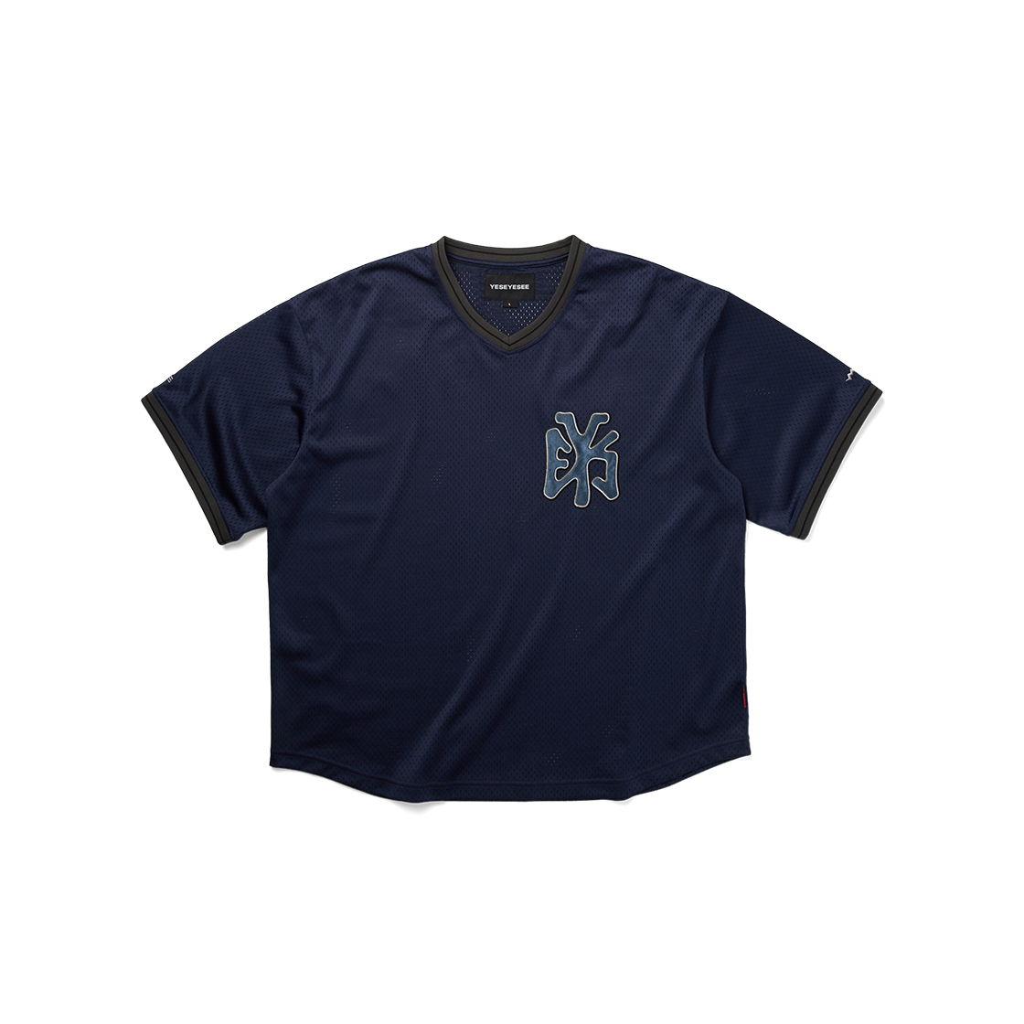 [더블적립] 예스아이씨 예스 메쉬 베이스볼 티셔츠 네이비([더블적립] YESEYESEE Y.E.S Mesh Baseball Tee Navy)