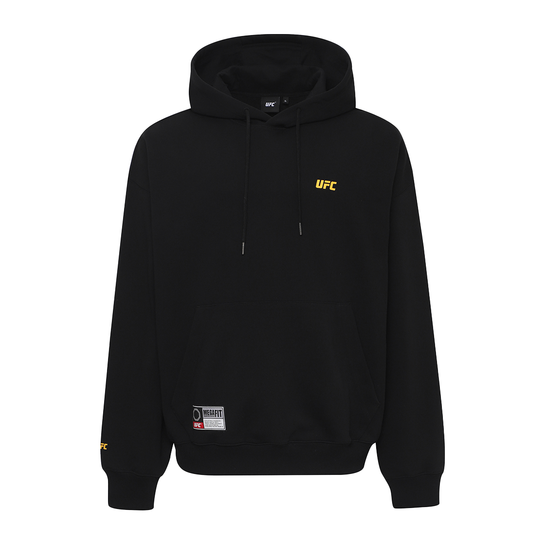 유에프씨 스포츠 포스 메가핏 후드티 블랙 U2HDX1103BK(UFC SPORT Force Mega Oversized Fit Hoodie Black) - 3