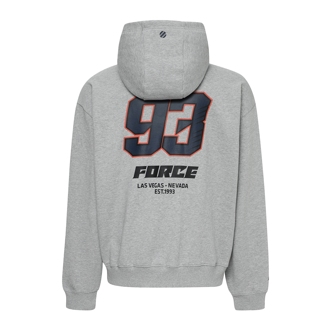U2HDX1103MG UFC SPORT Force Mega Oversized Fit Hoodie Melange Grey