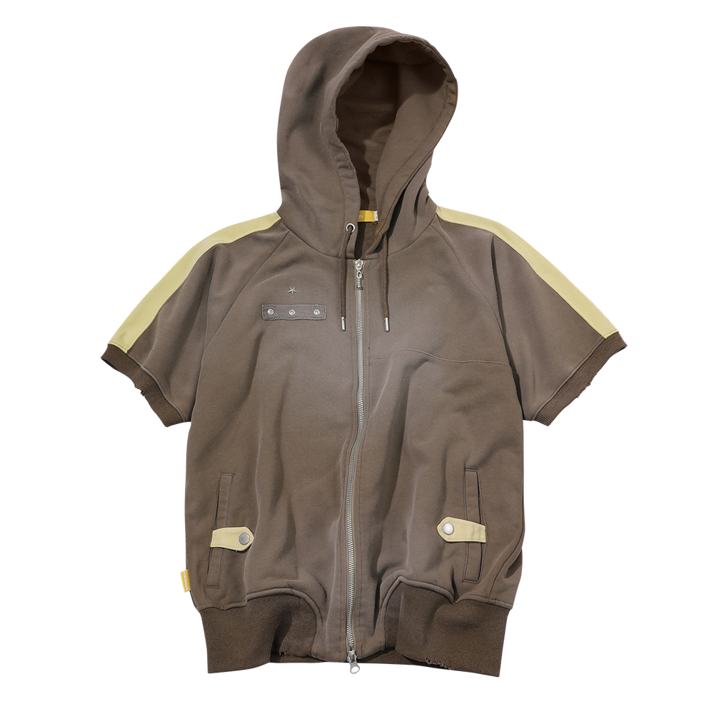 메인부스 초콜릿 후드 집업 브라운(MAINBOOTH Chocolate Hood Zip-up Brown)