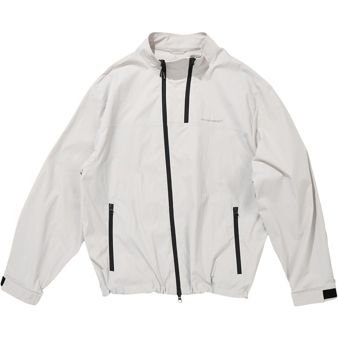 록히드마틴 다이아고널 집 윈드브레이커 그레이