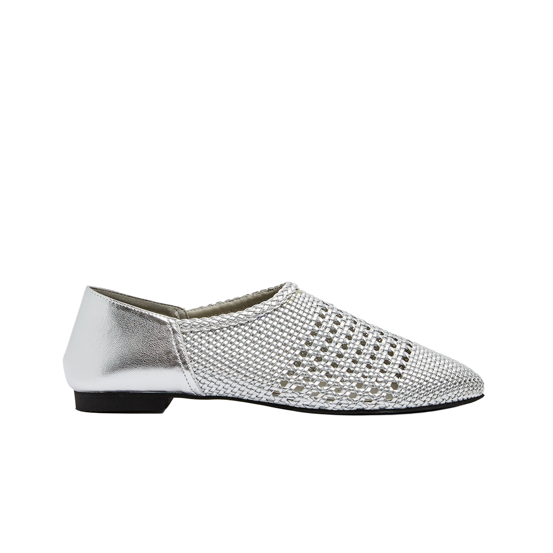 무드나잇 수잔 위빙 로퍼 샌들 - 2way l 실버(Moodnight Susan Weaving Loafer Sandals - 2way l Silver)
