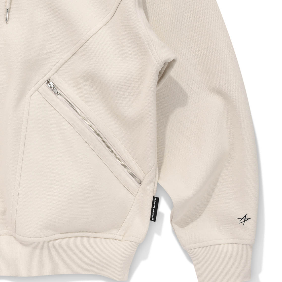 록히드마틴 슬릿 포켓 후드 집업 오트밀(LOCKHEED MARTIN Slit Pocket Hood Zip-Up Oatmeal) - 5