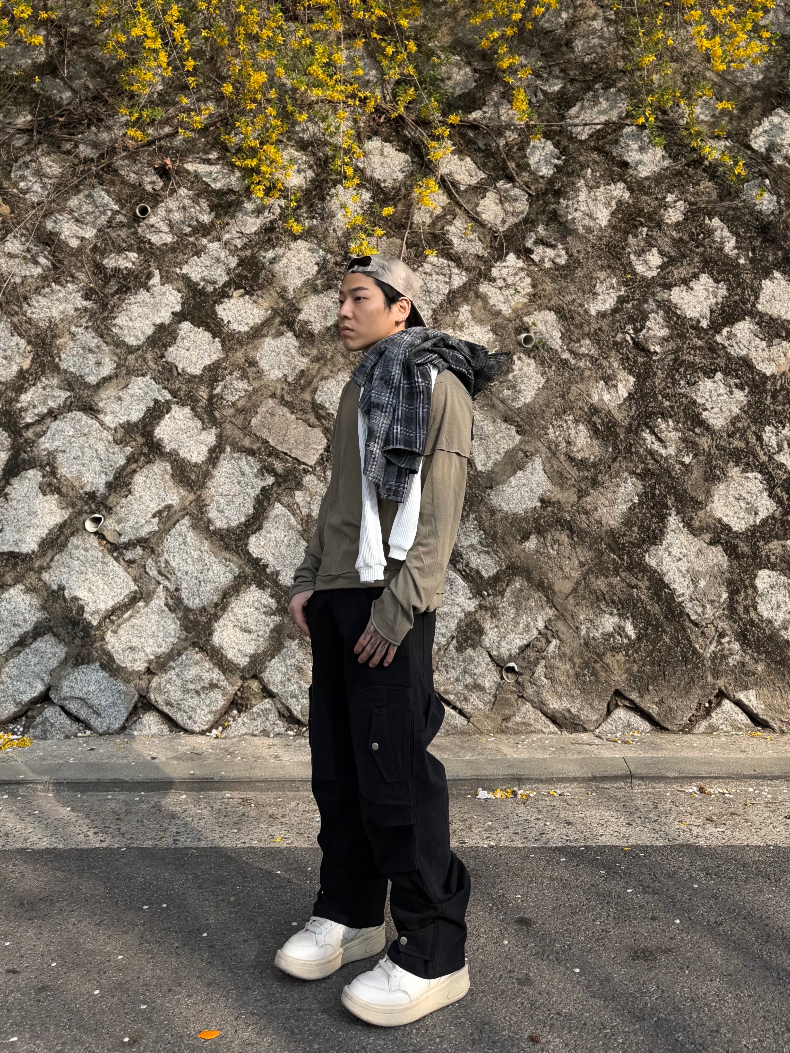 Converse x Drkshdw Turbowpn Egret 착용 스타일 - 5