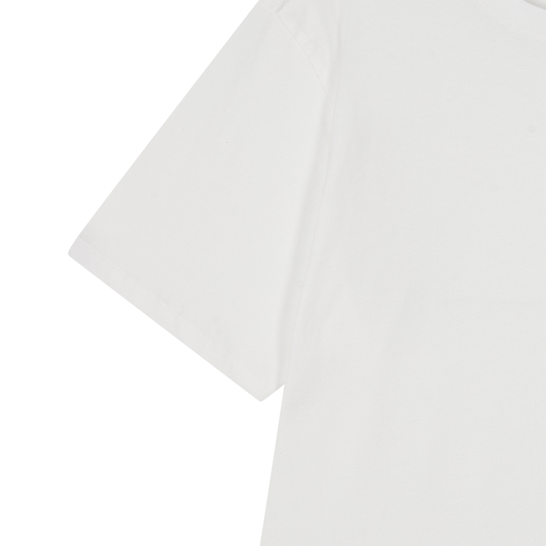 C.P. 컴퍼니 30/1 저지 쇼트 슬리브 로고 패치 티셔츠 거즈 화이트 - 26SS(C.P. Company 30/1 Jersey Short Sleeve Logo Patch T-Shirt Gauze White - 26SS) - 6