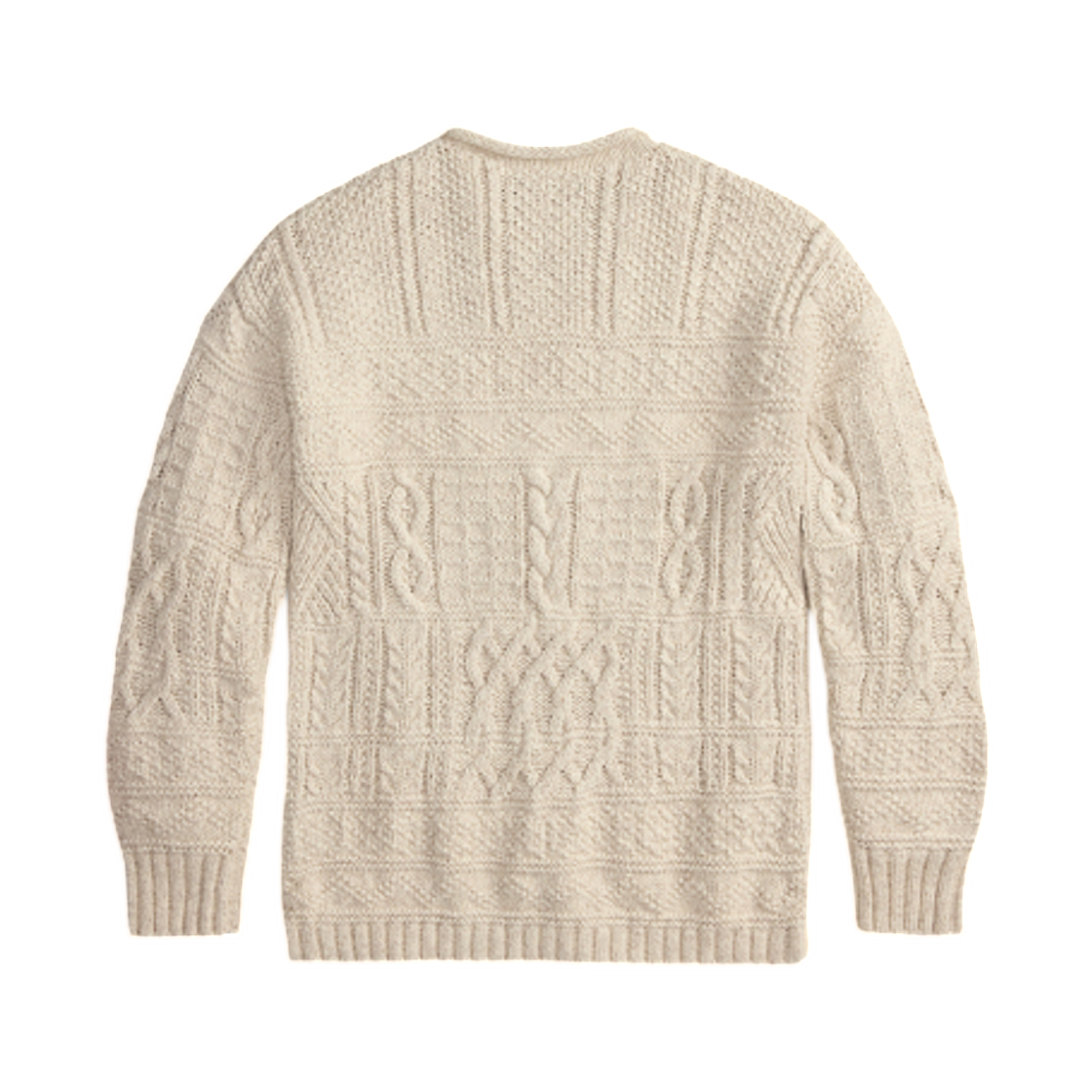 더블알엘 케이블 니트 롤 넥 스웨터 크림(Double RL Cable Knit Roll Neck Sweater Cream) - 2