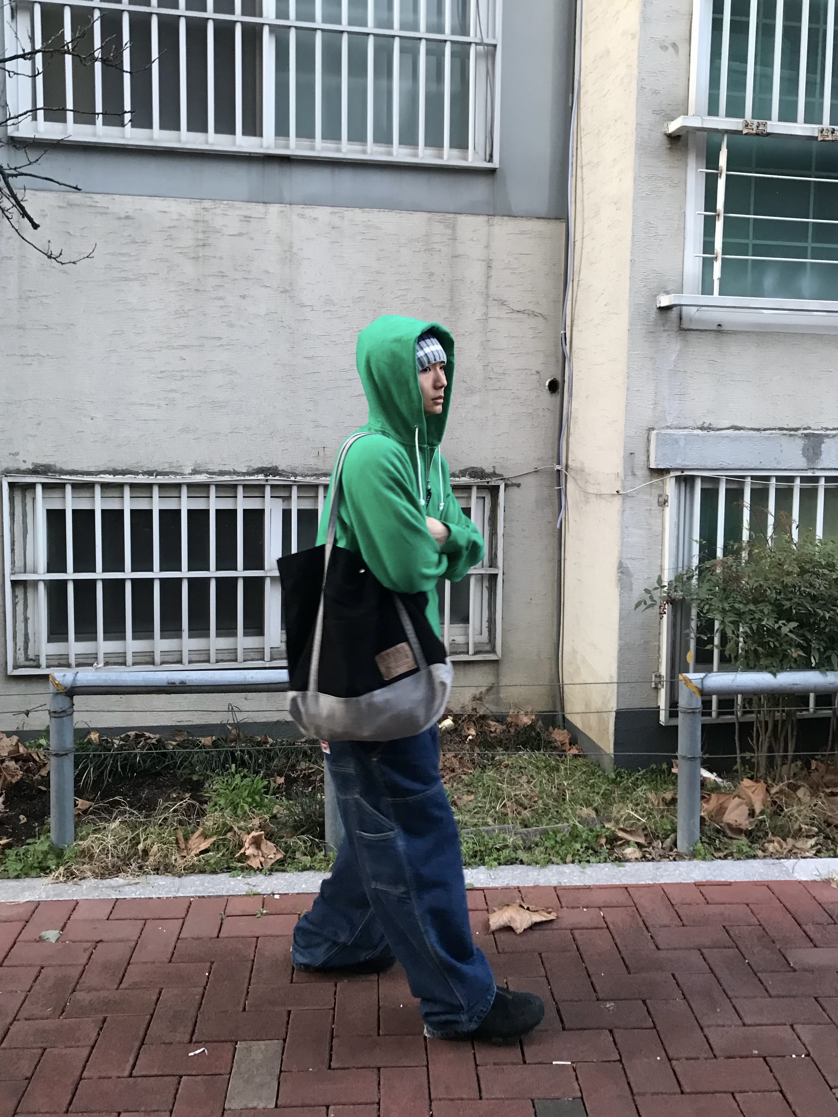 Carhartt WIP Nash Loose Fit Double Knee Pants Blue Stone Washed, Nike Air Max 95 ZIP SP Big Bubble Black 착용 스타일 - 2