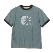 MAINBOOTH Sun Trace T-shirt TEAL Green