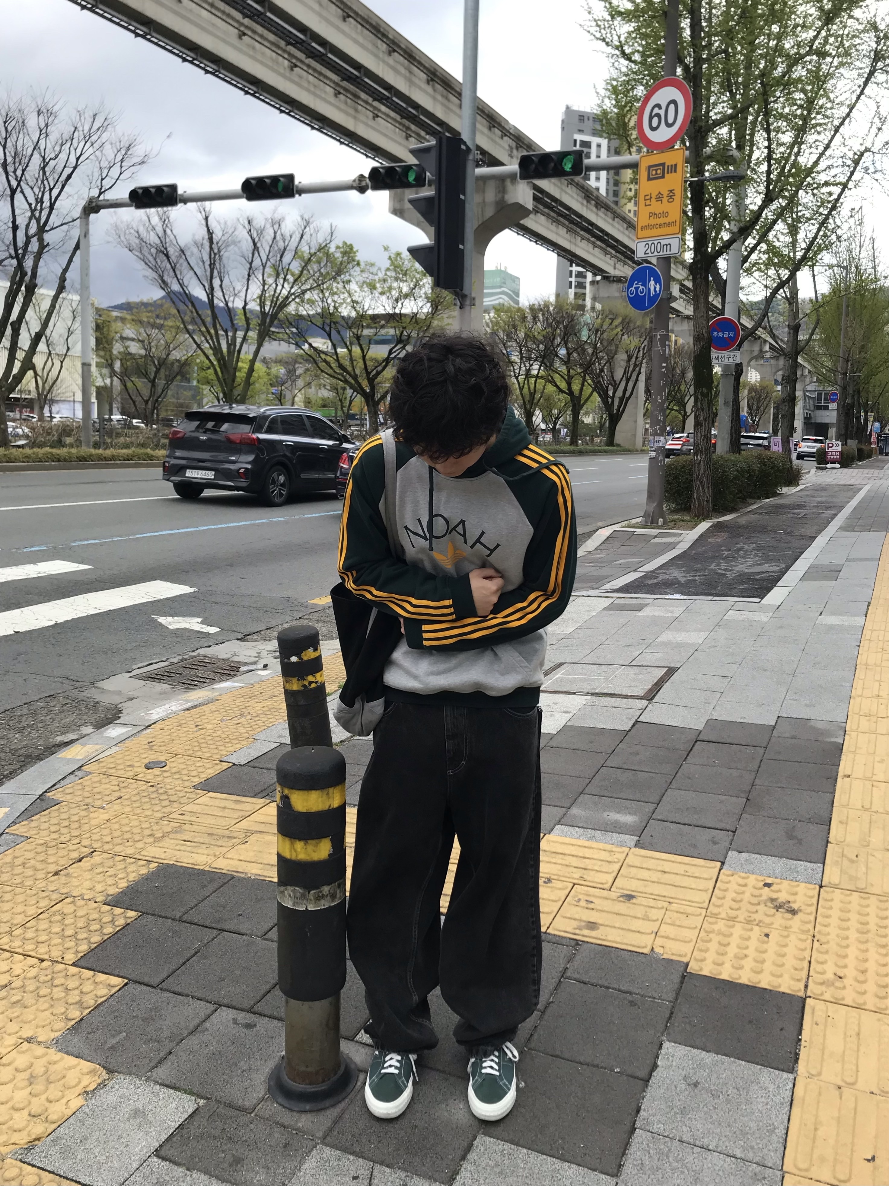 Converse x Thisisneverthat One Star Pro Trekking Green, Polar Skate Co. Big Boy Pants Silver Black 착용 스타일 - 2