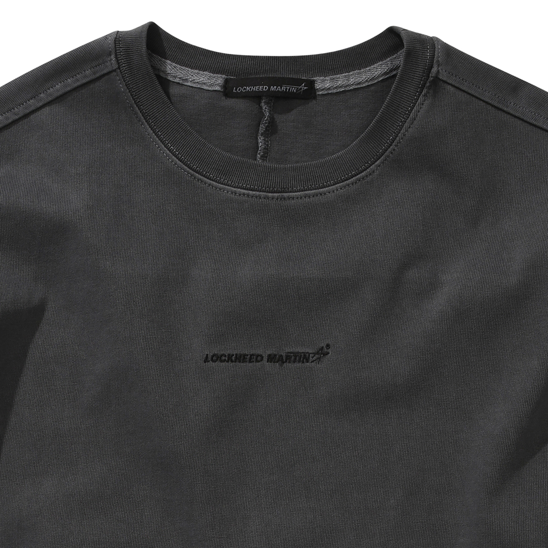 록히드마틴 피그먼트 다잉 오버핏 티셔츠 차콜(LOCKHEED MARTIN Pigment Dying Over Fit Ts Charcoal) - 3