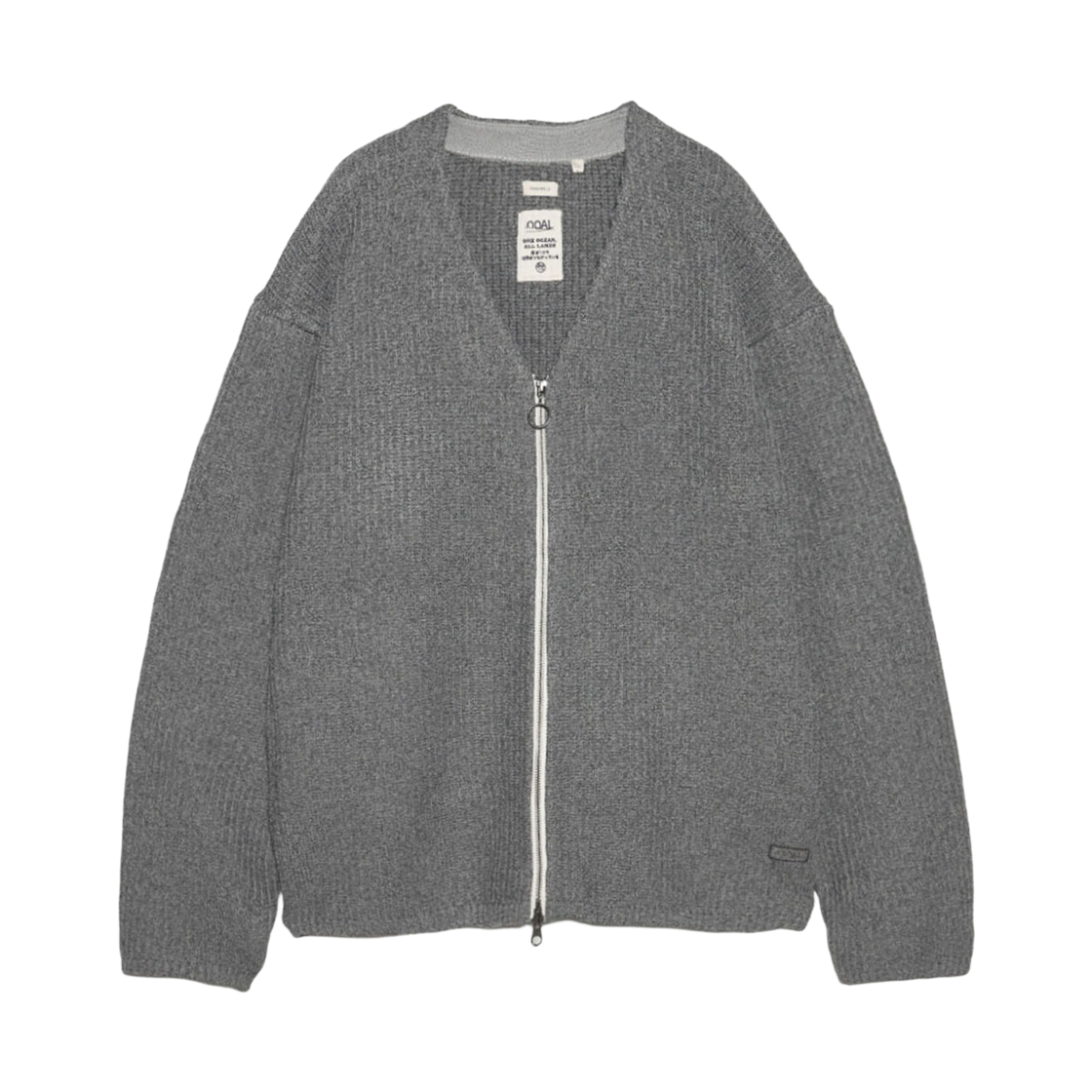 나나미카 5G 집 가디건 헤더 그레이(Nanamica 5G Zip Cardigan Heather Gray)