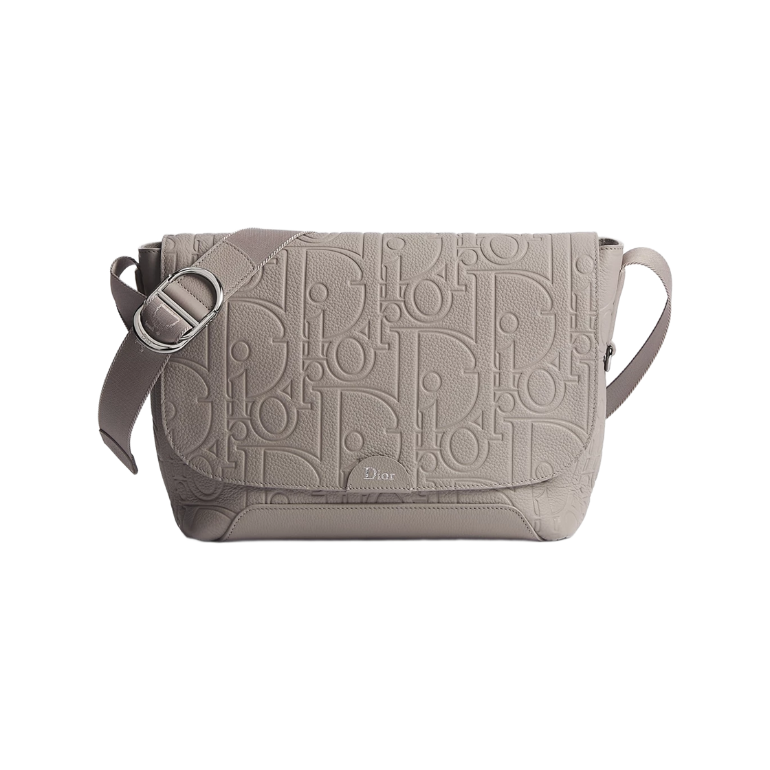 1DBME227MLL-H00G Dior Small Jet Flap Strap Bag Dior Gravity Calfskin Trianon Gray