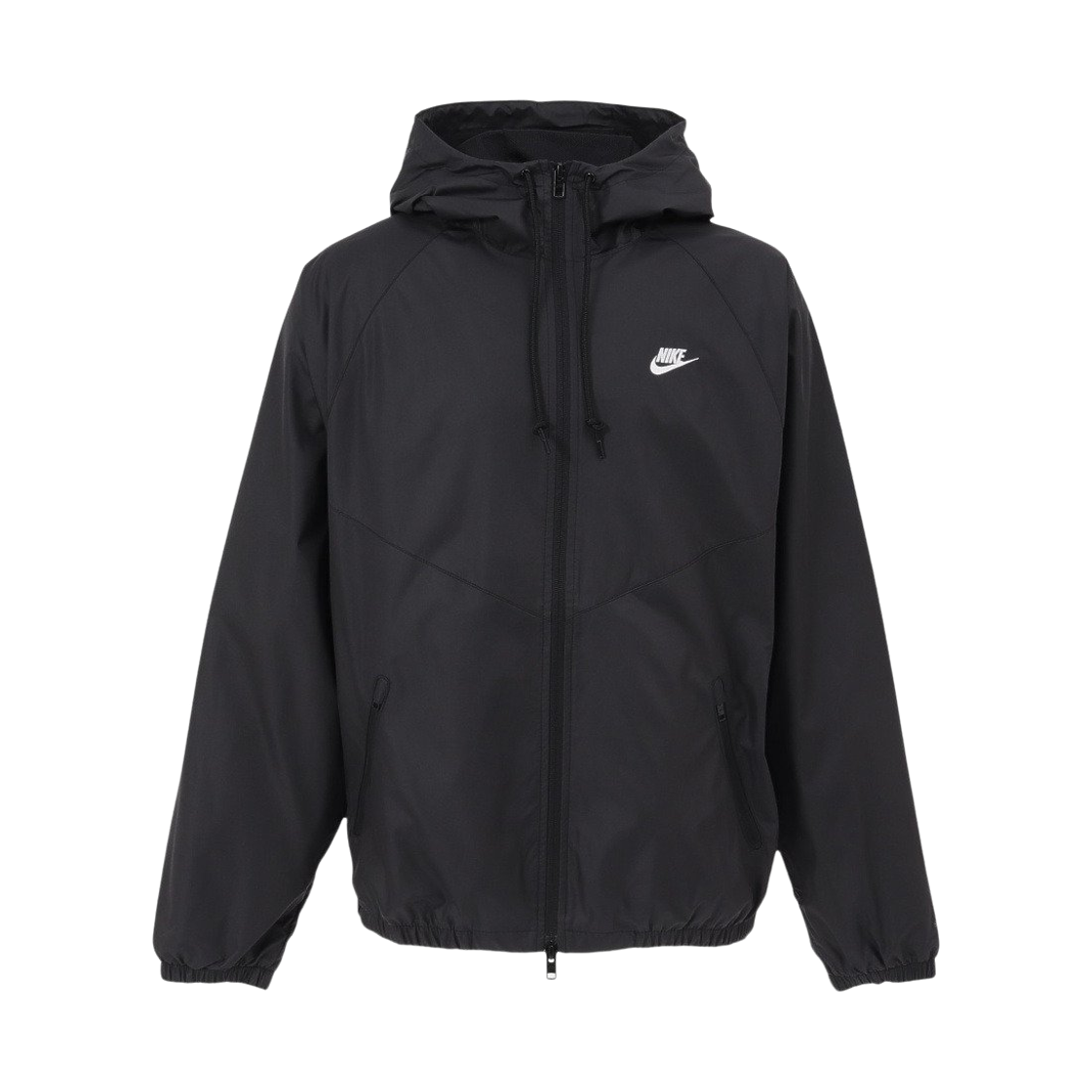 나이키 윈드러너 라인드 자켓 블랙 화이트 - 아시아(Nike Windrunner Lined Jacket Black White - Asia)