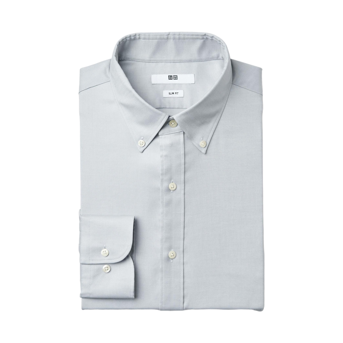 유니클로 파인 클로스 옥스포드 버튼 다운 슬림 셔츠 라이트 그레이 - JP(Uniqlo Fine Cloth Oxford Button Down Slim Shirt Light Gray - JP) - 2