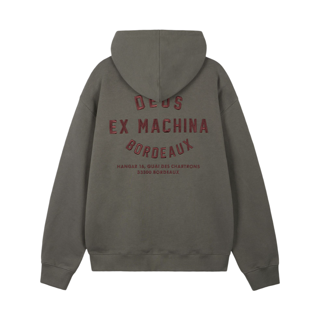 [6% 적립] 데우스 엑스 마키나 보르도 컬리지 어드레스 집 후디 차콜([6% 적립] Deus Ex Machina Bordeaux College Address Zip Hoodie Charcoal)