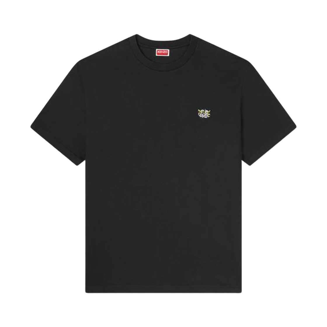FG55TS2054SG-99J Kenzo Wild Tiger Cotton Embroidered T-Shirt Black