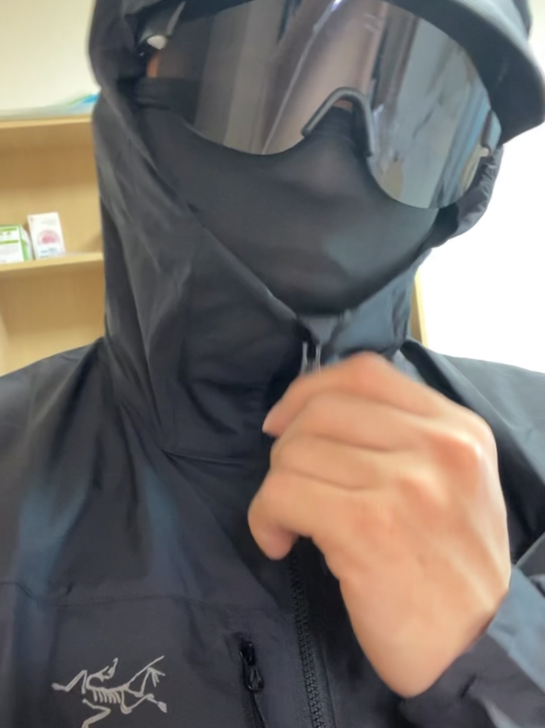 Arc'teryx Squamish Hoody Black 착용 스타일